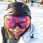 liana alpine skimama in the austrian alps